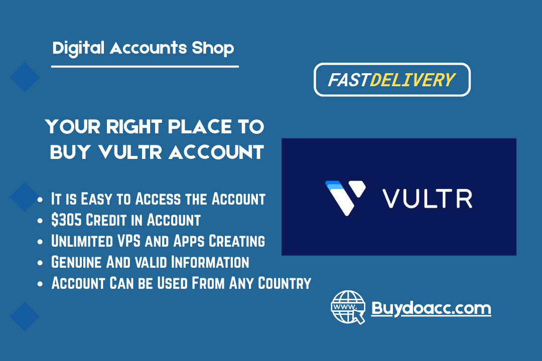 Vultr Accounts for sale